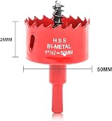 HOME COMPOSER 50mm Bi-Metal Hole Saw with Hex Shank for Wood Plastic view 3