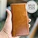 iPhone 8 Plus Case,iPhone 7 Plus Case - iPulse Genuine Italian Full Grain Leather Handmade Flip Wallet Case for iPhone 7 Plus and 8 Plus (5.5 inches) - [Card Slots Holder] - Cognac