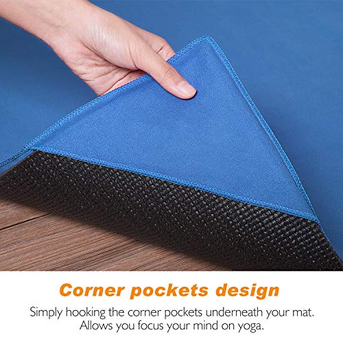 image for TOPLUS Yoga Towel, Sweat Absorbent Non-Slip Hot Yoga Towel + Hand Towe