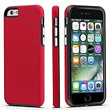 iPhone 6 / 6s Case, CellEver Dual Guard Protective Shock-Absorbing Scratch-Resistant Rugged Drop Protection Cover for Apple iPhone 6 / 6S (Red)