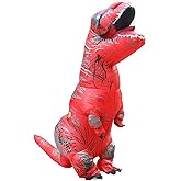 Funny Inflatable Dinosaur Costume for Adult and Kids,Blow Up Dinosaur Costume for Halloween Cosplay Party