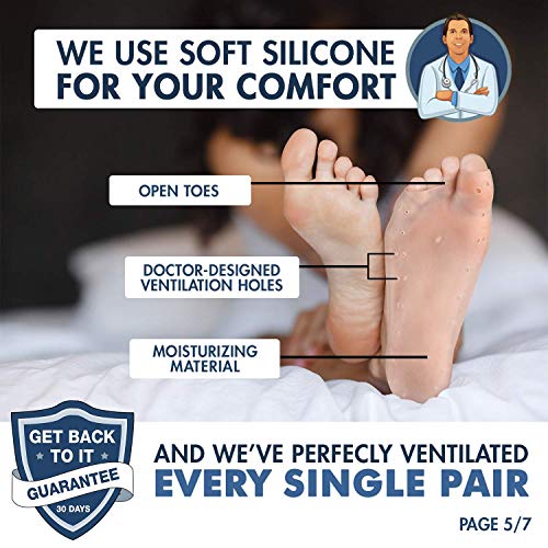 Dr. Frederick's Original Moisturizing Gel Socks 4 Pieces Prevents