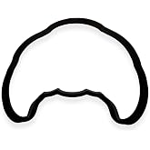 Croissant Cookie Cutter with Easy Push Design (4 inches)