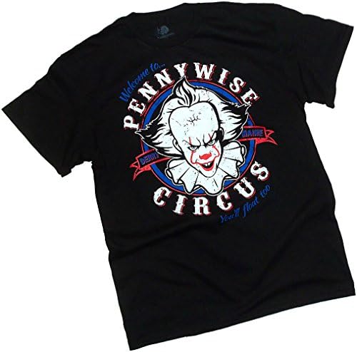 New Line Cinema Stephen King's IT Movie, Pennywise Circus, Adult T-Shirt, X-Large