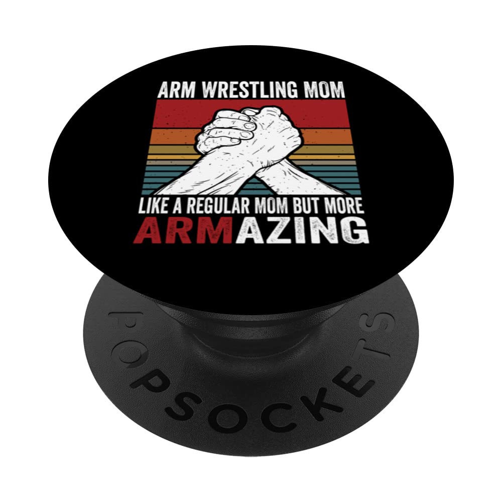 Arm Wrestling Mom & Hand Wrestling Designs For Arm Wrestler PopSockets Swappable PopGrip