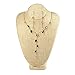 Ikee Design Linen Necklace Chain Jewelry Bust Display Holder Stand, Necklaces Display necklace mannequin, Necklace Bust, Jewelry Bust Stand, 5 W x 4 1/8 D x 7 1/2 H in