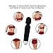 Wand Massager For Women Water Resistant, Rechargeable, Personal Electric Back Massager With Multi Speed Powerful Massager For Body Therapeutic Muscle Aches and Sports Recovery, Black