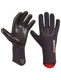 Stormr Typhoon   Guante de pesca para hombre y mujer, duradero, pero cómodo, con forro polar de alta calidad de 0.118 in, neopreno de 0.118 in: mejor utilizado para pesca de hielo, condiciones de invierno y condiciones meteorológicas adversas, negro