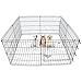 Dog Pet Playpen Foldable Puppy Playpen Exercise Pen Fence Indoor 8 Panel Dog Pen Ideal for Medium Dogs Rabbits - 24 inches
