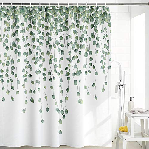 Maccyafst Eucalyptus Shower Curtain Green Leaves Shower Curtain