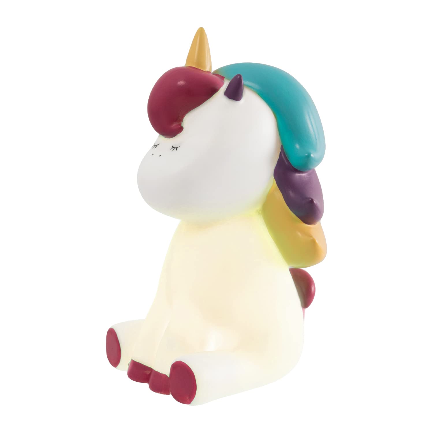 Splosh Unicorn Night Light – Kids LED Night Light, USB Powered, Multicolor Plastic Lamp for Bedroom, Nursery & Kids Room Decoration