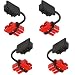 Orion Motor Tech 4 Pcs 2-4 Gauge 175A Battery Cable Quick Connect Disconnect Plug Kit Recovery Winch Trailer, 12-36V DC (4 Pcs) primary