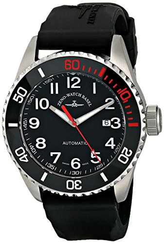 Zeno Men's 6492-2824-A1-7 Divers Black Rubber Strap Watch
