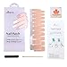HIGH'S EXTRE ADHESION 20pcs Nail Art Transfer Decals Sticker Design Series The Cocktail Collection Manicure DIY Nail Polish Strips Wraps for Wedding,Party,Shopping,Travelling (Sparkle ripples)
