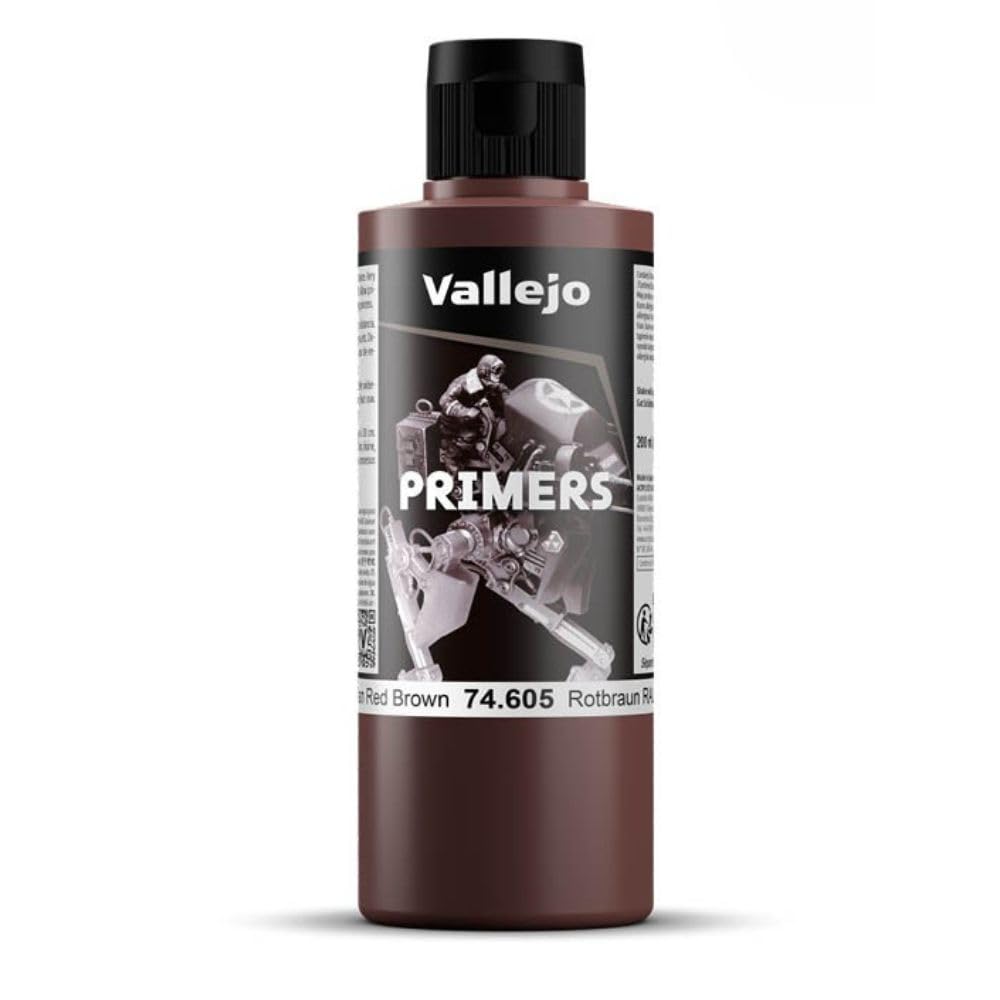 Vallejo Model Color 200 ml Polyurethane Primer - German Red Brown — image 1