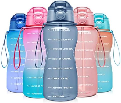 Half gallon water bottle in various colors, priced at $18.99 as of August 9, 2023.