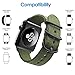 For Apple Watch Band,ViCRiOR 38mm Woven Nylon NATO iWatch Band Replacement Strap with Adapters for Apple Watch 38mm Series 1, Series 2 and Series 3, Navy Green