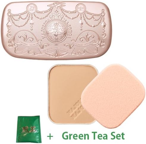 Shiseido Majolica Majorca Skin Remaker Pore Cover Foundation - Beige Ochre10 - With Foundation Case (Green Tea Set)