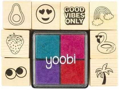 Yoobi Good Vibes Only Stamp Set - Multicolor