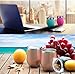 SUNWILL Vacuum Insulated Wine Tumbler with Lid (Teal), Stemless Stainless Steel Insulated Wine Glass 12oz, Double Wall Durable Coffee Mug, for Champaign, Cocktail, Beer, Office use