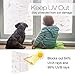 rabbitgoo Window Privacy Film, Frosted Glass Window Film Decorative for Glass, Sun UV Blocking Static Cling Floral Door Covering, Removable House Tint, 3D Vine Pattern, 35.4