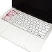 TOP CASE - Ultra Thin Silicone Keyboard Cover for MacBook Pro 13 inch A1708 (No TouchBar) Release 2017 & 2016 / Macbook 12-inch Retina A1534 with TOP CASE Mouse Pad - Pink Hyacinth Turquoise Wooden