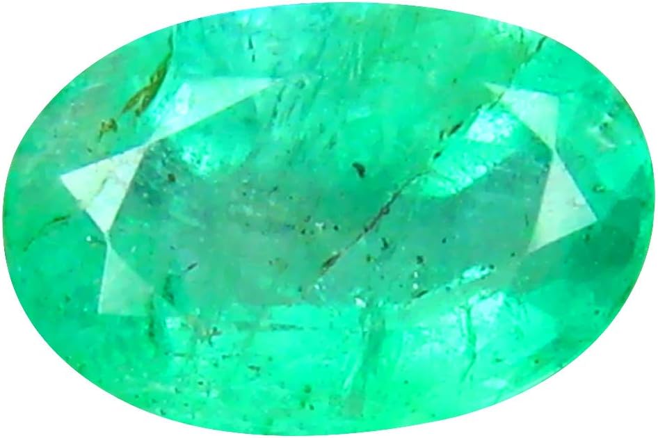 0.59 ct Oval Cut (7 x 4 mm) Unheated/Untreated Colombian Emerald Natural Loose Gemstone