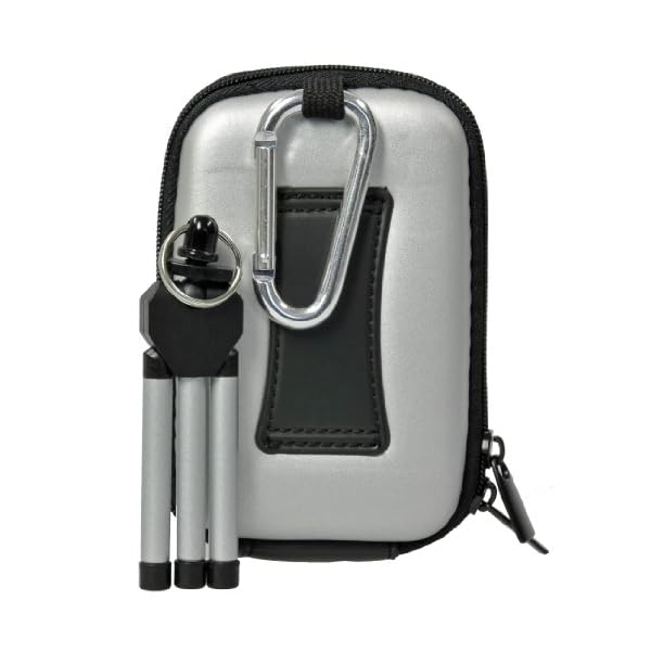 Foto Tasche Hardbox Silber - Set mit Tisch Stativ – Bild 4