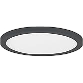 Maxim Lighting 57597WTBK Chip - 26W 1 5CCT LED Round Flush Mount-0.75 Inch Tall and 11.25 Inch Wide, Finish Color: Black