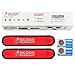 BSEEN 2 Pack LED Armbands for Running - Glow in The Dark Safety Running Gear LED Bracelet Sports Wristbands (red)