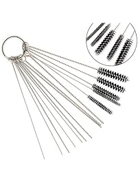 Acarte Carburetor Carbon Dirt Jet Cleaner Tool Kit 10 Cleaning Needles with 5 Brushes