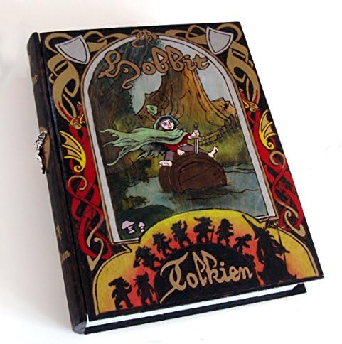The Hobbit- barrel rider edition hideaway book box. Secret compartment.