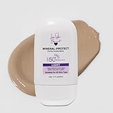 Love Skin Botanicals Mineral Protect Tinted Sunscreen SPF 50 PA+++ – Light Tint | 100% Mineral, Reef-Safe, Chemical-Free, Unscented, Daily Face Sunscreen