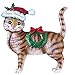 Seasonal Holiday Cat Garden Stake, Cat
