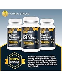 Natural Stacks Smart Cafeine – Suplemento energético – Un frasco contiene 60 cápsulas – Crea energía...