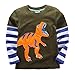 [IGO.]Long Sleeve Baby boys clothing infant toddler Dinosaur T-shirts CG25T2