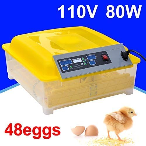 48 Eggs Incubator for Chicken Duck Goose Quail Egg Hatchery Machine by VAMS