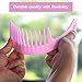 4 Pieces 9 1/2 Inches Anti Static Large Tooth Detangle Comb, Wide Tooth Hair Comb Salon Shampoo Comb for Long Hair and Curly Hair (Multi Color 1)