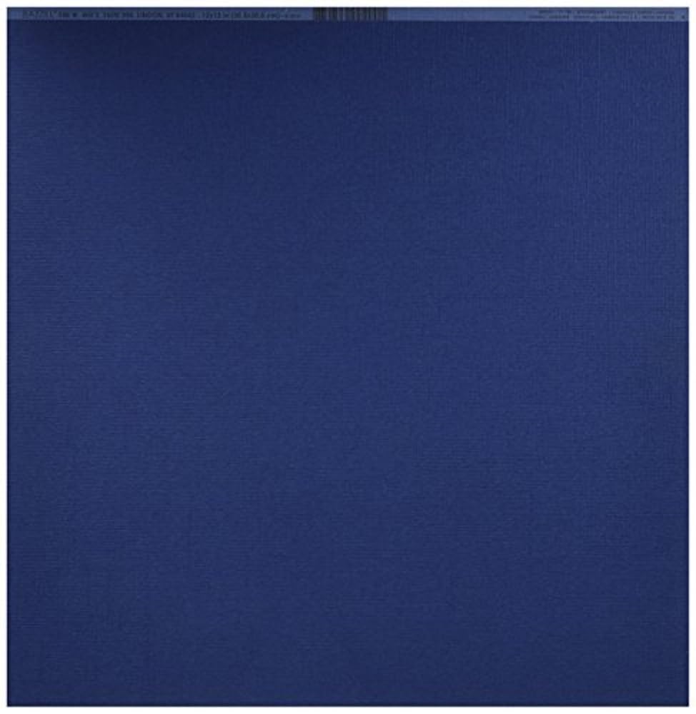 Bazzill Basics Paper 25 ScrapBooking Sheets Canvas Texture, Admiral