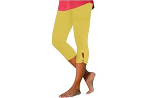 jxsoyen Yoga Capri Leggings for Women Tummy Control High Waisted Leggings for Women Hallow Out Yoga Pants Workout Leggings