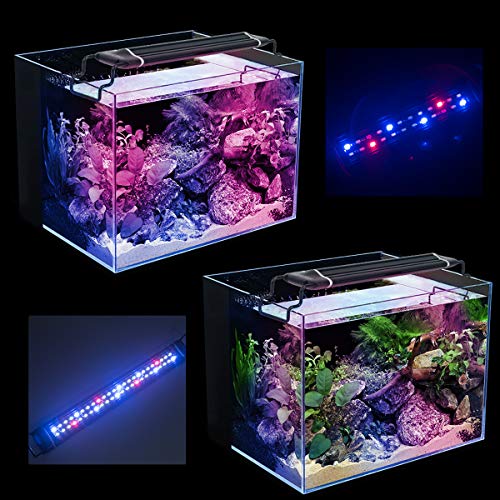 Aquarium Light LED Fish Tank Hood Light Lamp for Freshwater Saltwater