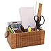 Totally Bamboo Lattice Flatware Caddy with Handle