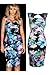 Forever Womens Sleeveless Floral Print Keyhole Sweetheart Bodycon Dress