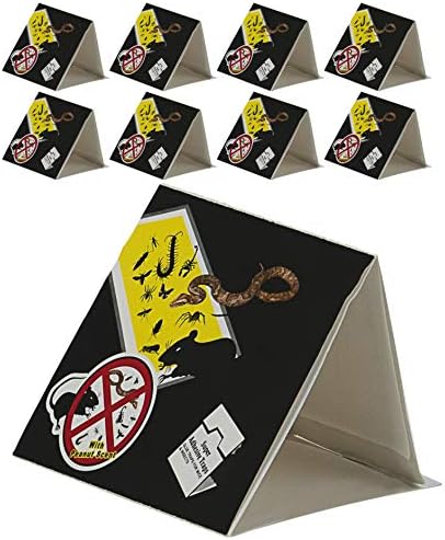 SteadMax Jumbo Mouse Trap Glue Board, 8 Pack Foldable Extra Large and Strong Adhesive Super Sticky Rat Traps, Effective Rodent Traps, Odorless and Poison FREE, Safe for Children and Home Pets (8 Pack)