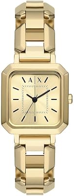 Montre pour femmes, Quartz Mouvement à trois aiguilles et boîtier de 27 mm avec bracelet en acier inoxydable