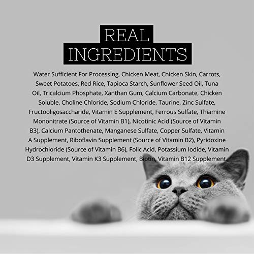 FUSSIE CAT SUPER PREMIUM CHICKEN & SWEET POTATO FORMULA IN GRAVY GRAIN-FREE WET CAT FOOD 2.82OZ, CASE OF 24