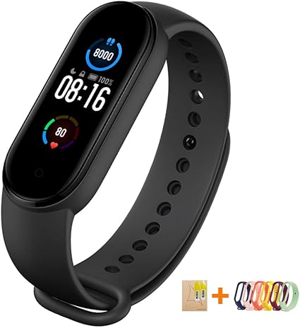 Amazon Co Jp Starq Set Xiaomi Mi Band 5 Smartwatch Includes 2 Protective Film Color Band Included Japanese App Physiological Cycle Management Health Management 11 Types Of Sport Modes 24 Hour Heart Rate