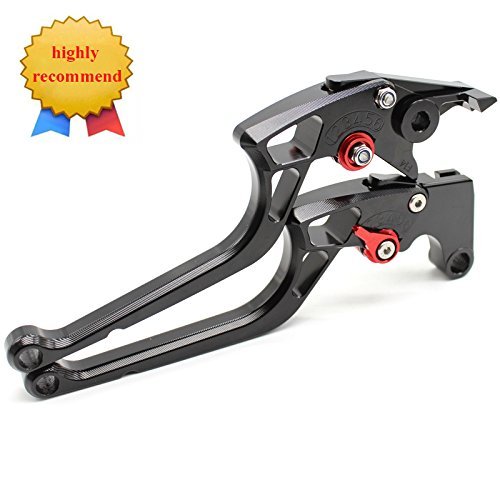 FXCNCMotorcycle Adjustable Brake Clutch Levers Compatible with TUONO/R 03-10,CAPANORD 1200/Rally 14-17,DORSODURO 1200 11-16,MS4/MS4R 01-06,GT 1000 06-10