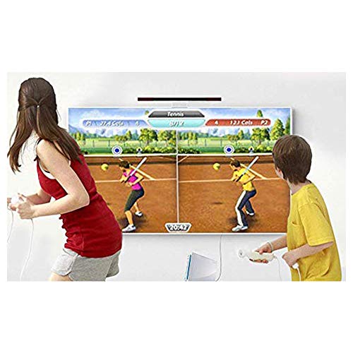 LUCXXI Replacement Wii Wireless Sensor Bar, Infrared IR Ray Motion Sensor Signal Receiver for Nintendo Wii and Wii U Console with Stable Stand and 4 AAA Batteries(Black) - Thumbnail 5