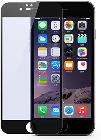 iPhone 6 6s plus HD Anti-Blue Light Full Screen Protector,XINRD 3D Carbon Fibre Soft Edge & Anti-Blue Light Tempered Glass(9H Hardness 0.26mm Anti-scratch Anti-fingerprint Anti-Glare) Full Screen Protection for Apple 6 6s plus 5.5" blcak